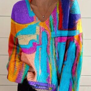 Multi-Colored BoHo Sweater NWT
